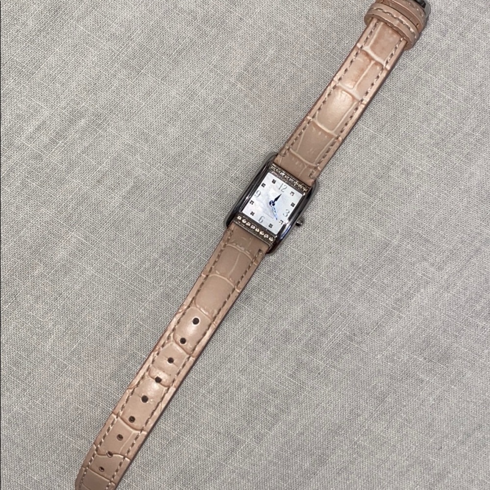 Coach Croc Lthr Embossed Watch
